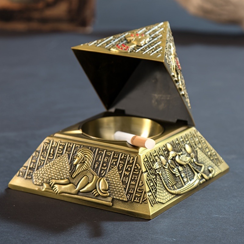 Vintage Collectible Ashtrays - منفضة سجائر هرم الفرعون المصري لديكور
