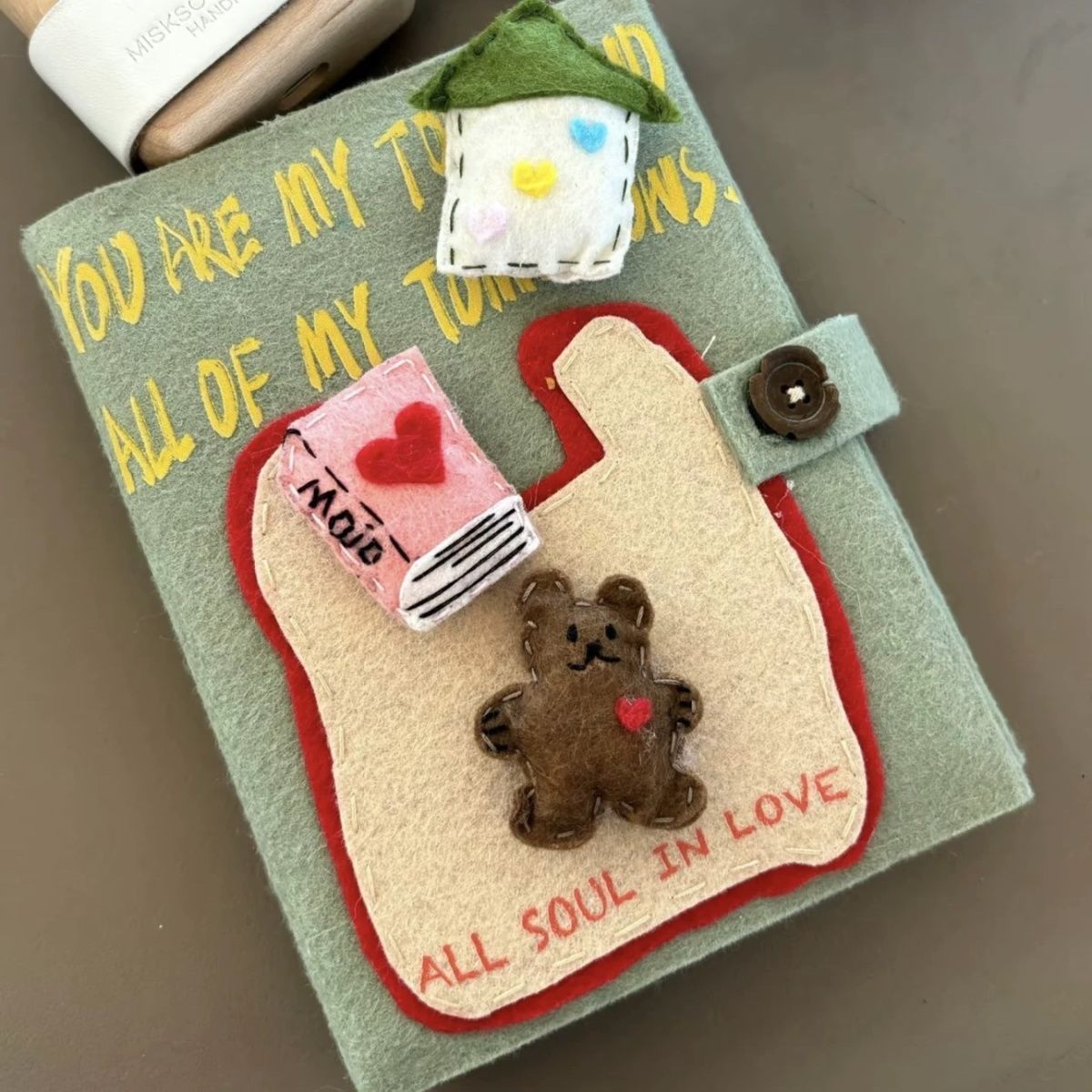 Polaroid Photo Album - لطيف التسوق الدب غير المنسوجة بطاقة