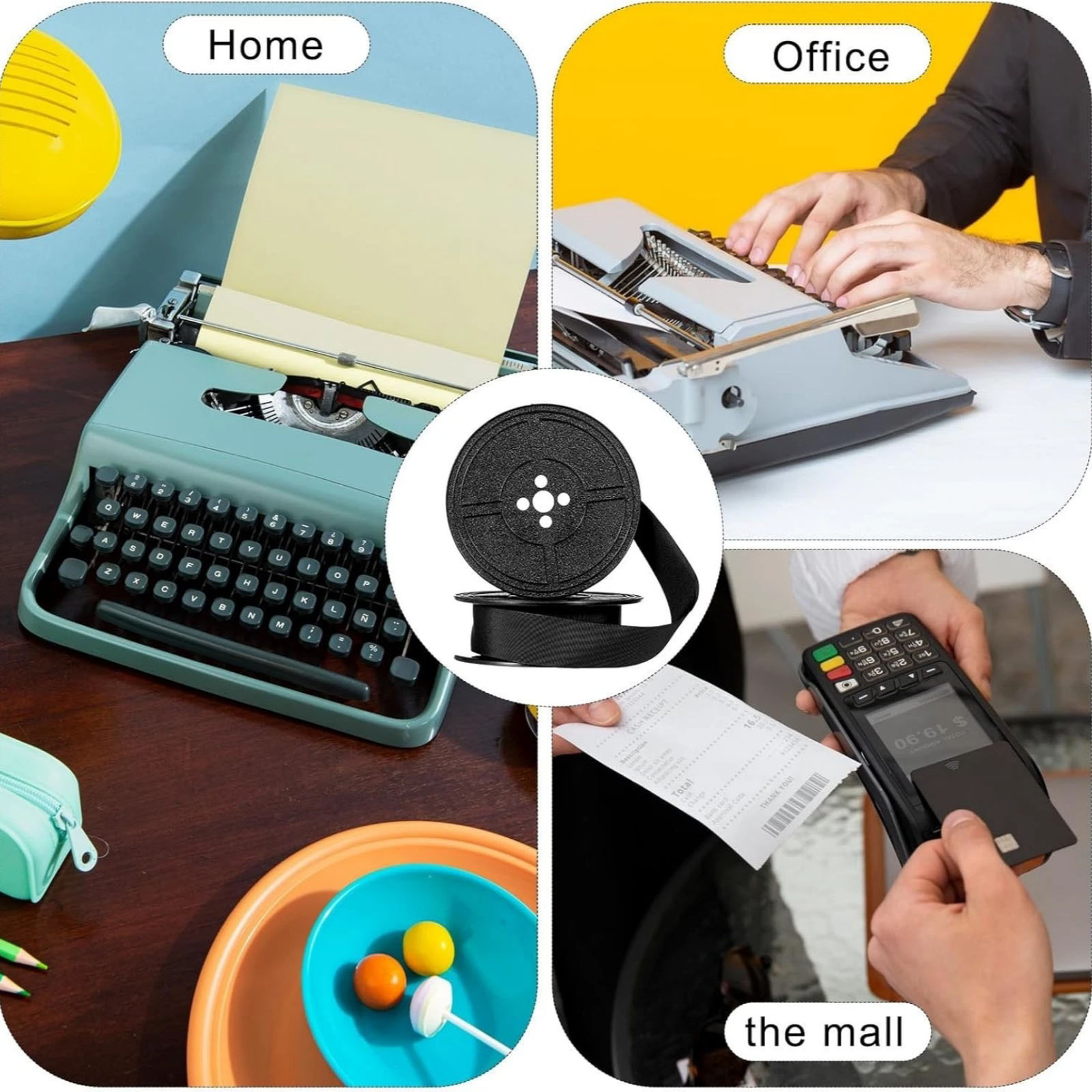 2 لفات شريط آلة كاتبة عالمي أس - مراجعة Typewriter Ribbon Roll وسعره