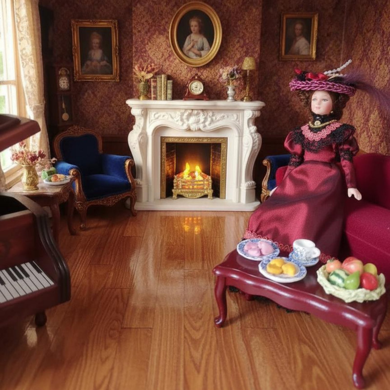 دمية بورسلين فيكتورية بمقياس 1 - مراجعة Vintage Collectible Porcelain Dolls وسعره